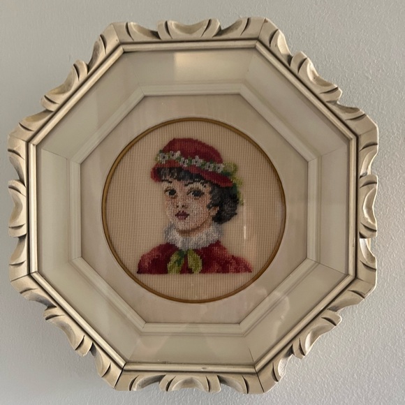 Antique needle work picture. T. Eaton and Co Canada picture department. - Picture 1 of 4